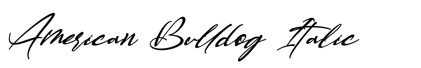 American Bulldog Italic